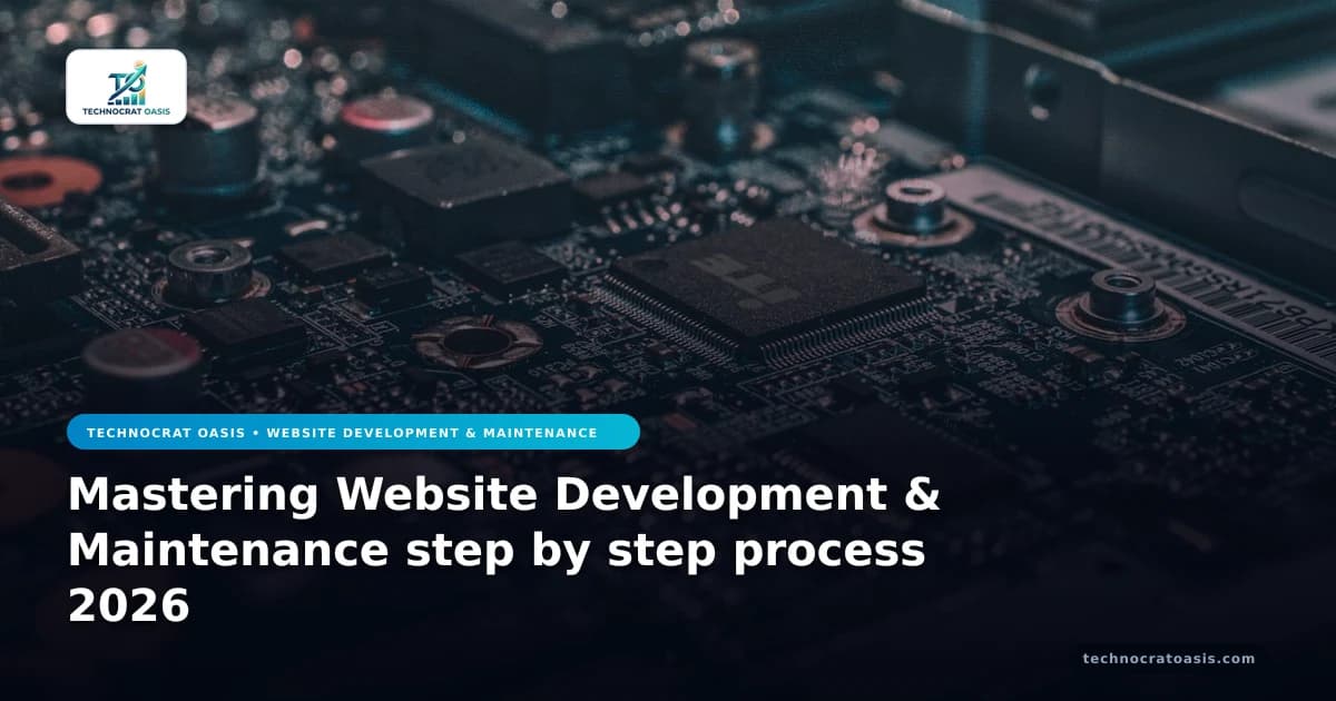 Mastering Website Development & Maintenance step by step process 2026