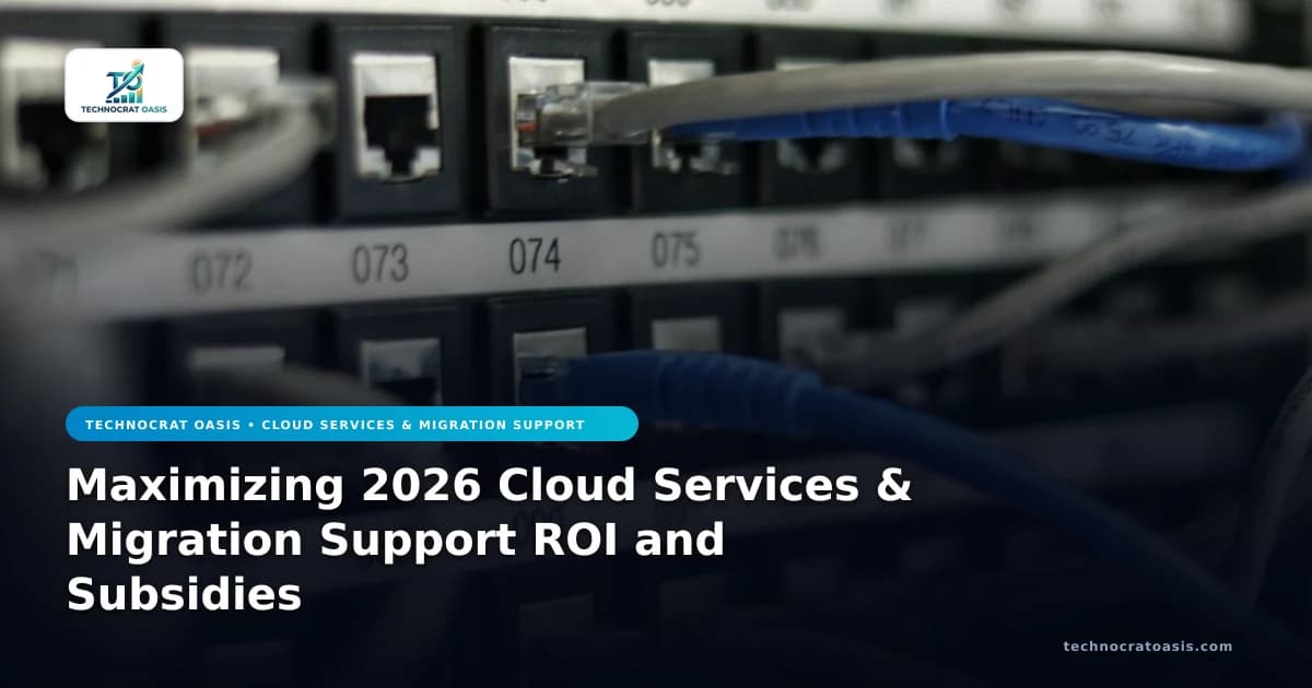 Maximizing 2026 Cloud Services & Migration Support ROI and Subsidies