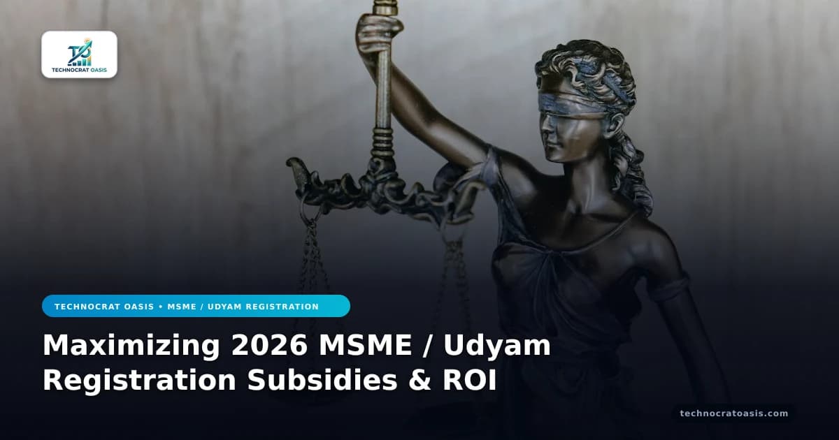 Maximizing 2026 MSME / Udyam Registration Subsidies & ROI