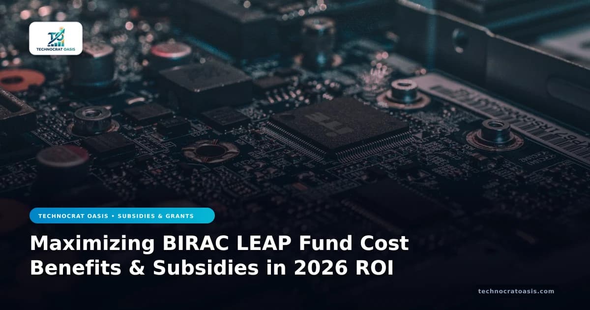 Maximizing BIRAC LEAP Fund Cost Benefits & Subsidies in 2026 ROI