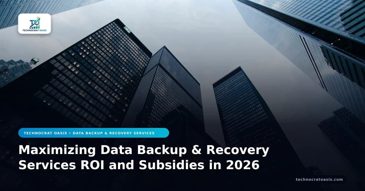 Maximizing Data Backup & Recovery Services ROI and Subsidies in 2026