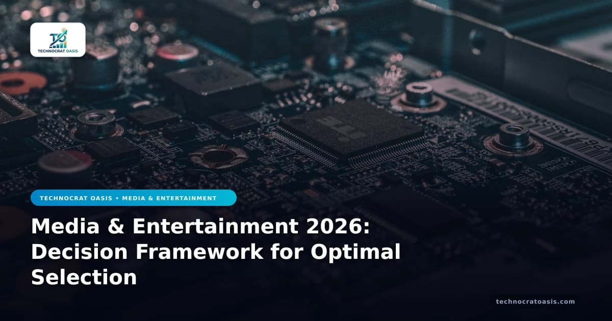 Media & Entertainment 2026: Decision Framework for Optimal Selection