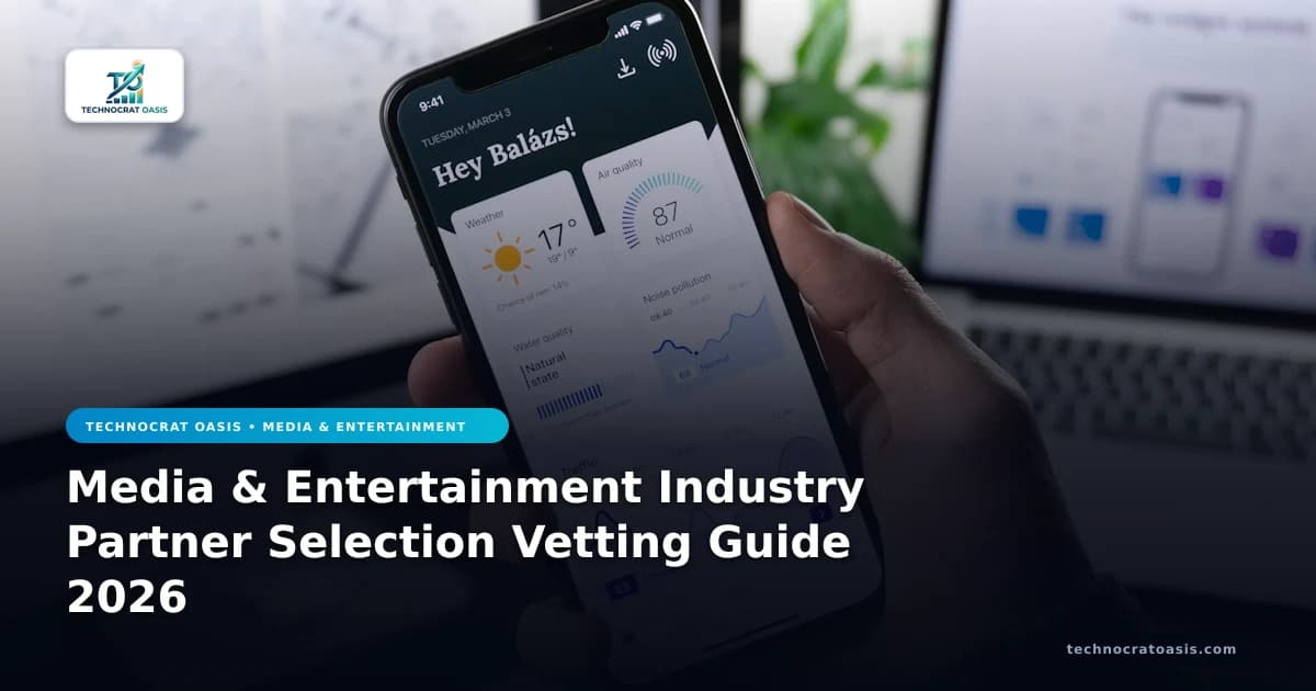 Media & Entertainment Industry Partner Selection Vetting Guide 2026