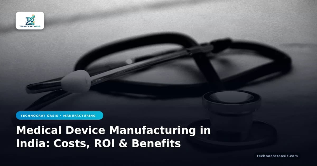 Medical Device Manufacturing in India: Costs, ROI & Benefits