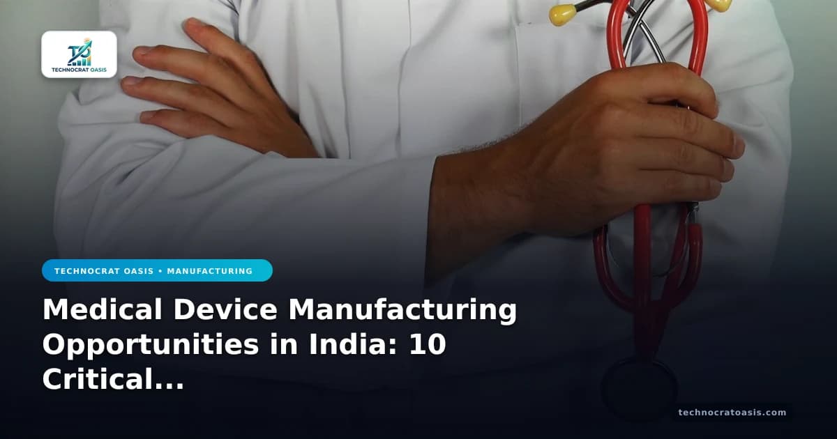 Medical Device Manufacturing Opportunities in India: 10 Critical Pitfalls & How to Avoid Them