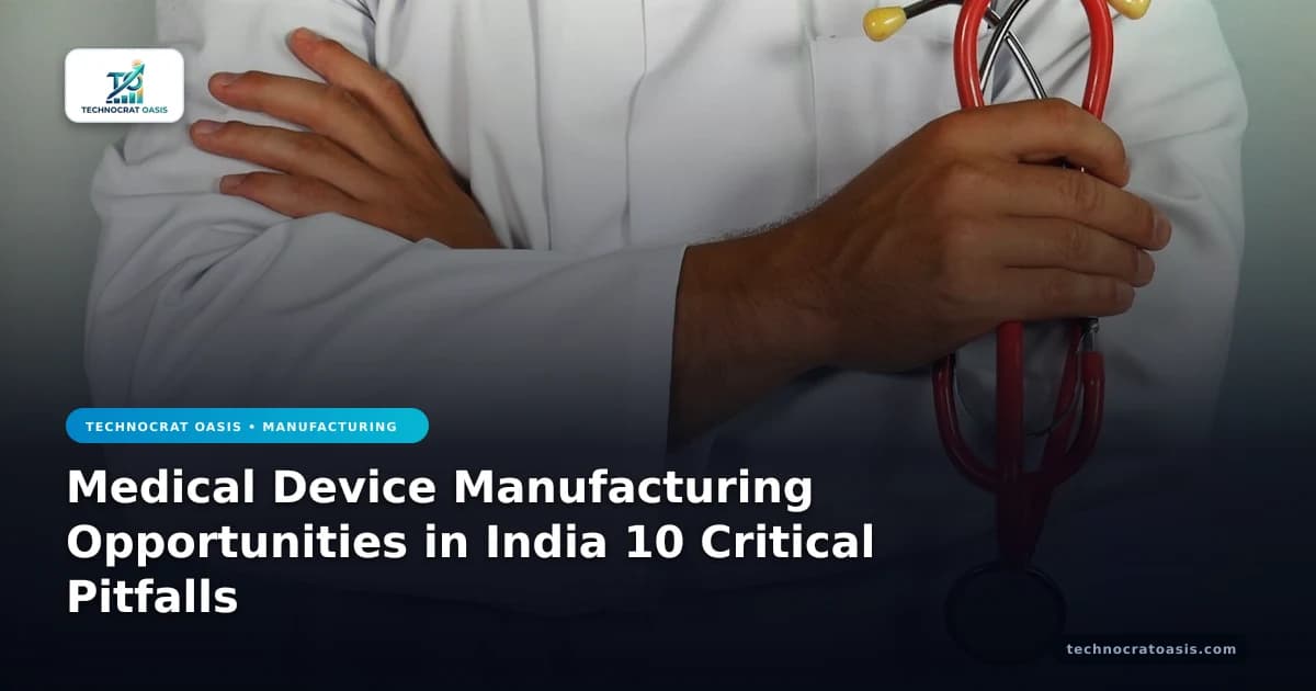 Medical Device Manufacturing Opportunities in India 10 Critical Pitfalls