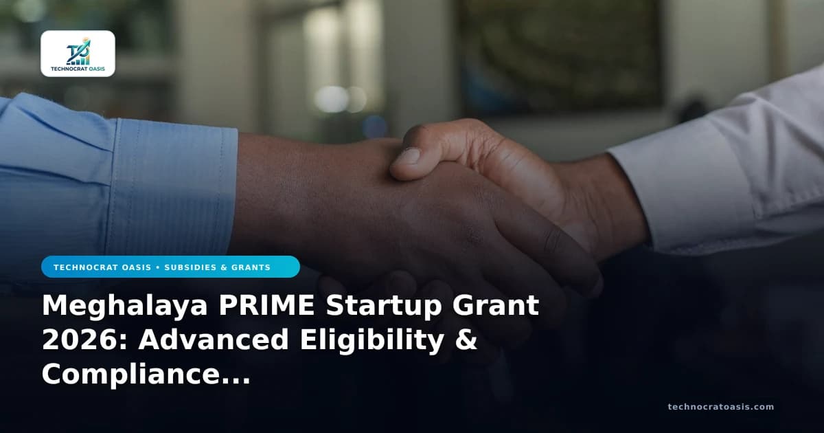 Meghalaya PRIME Startup Grant 2026: Advanced Eligibility & Compliance Mastery