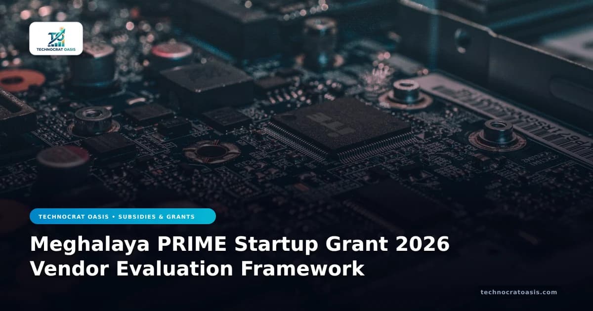 Meghalaya PRIME Startup Grant 2026 Vendor Evaluation Framework