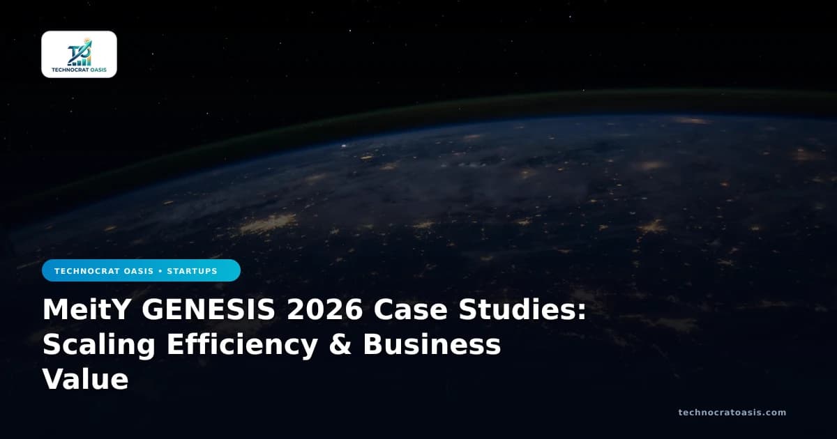 MeitY GENESIS 2026 Case Studies: Scaling Efficiency & Business Value