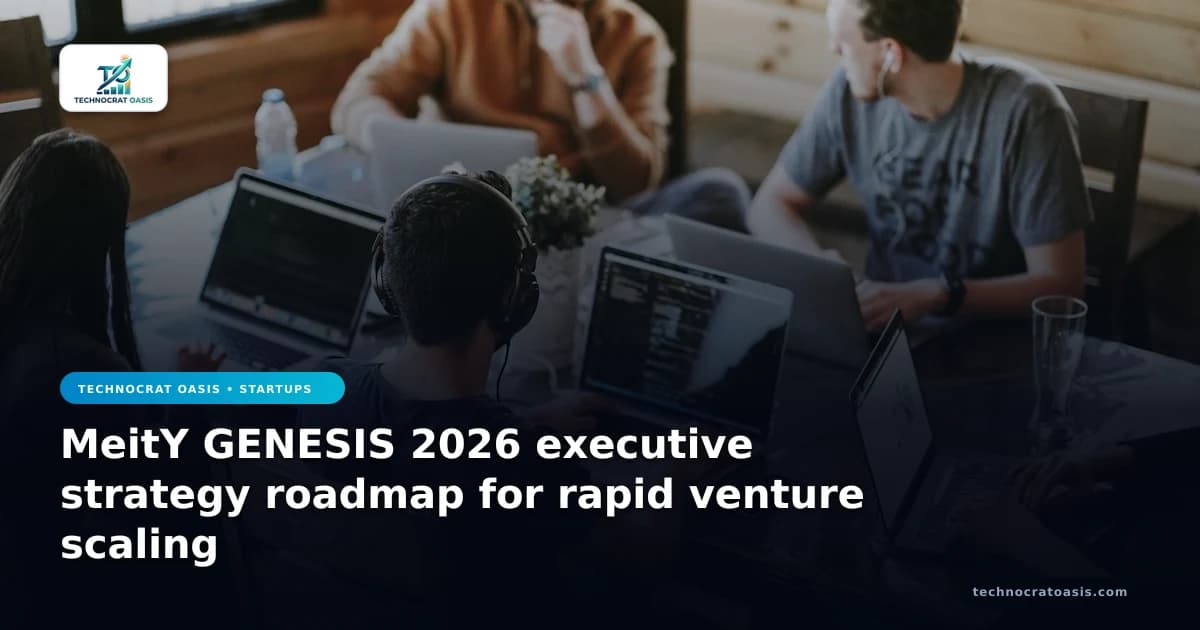 MeitY GENESIS 2026 executive strategy roadmap for rapid venture scaling