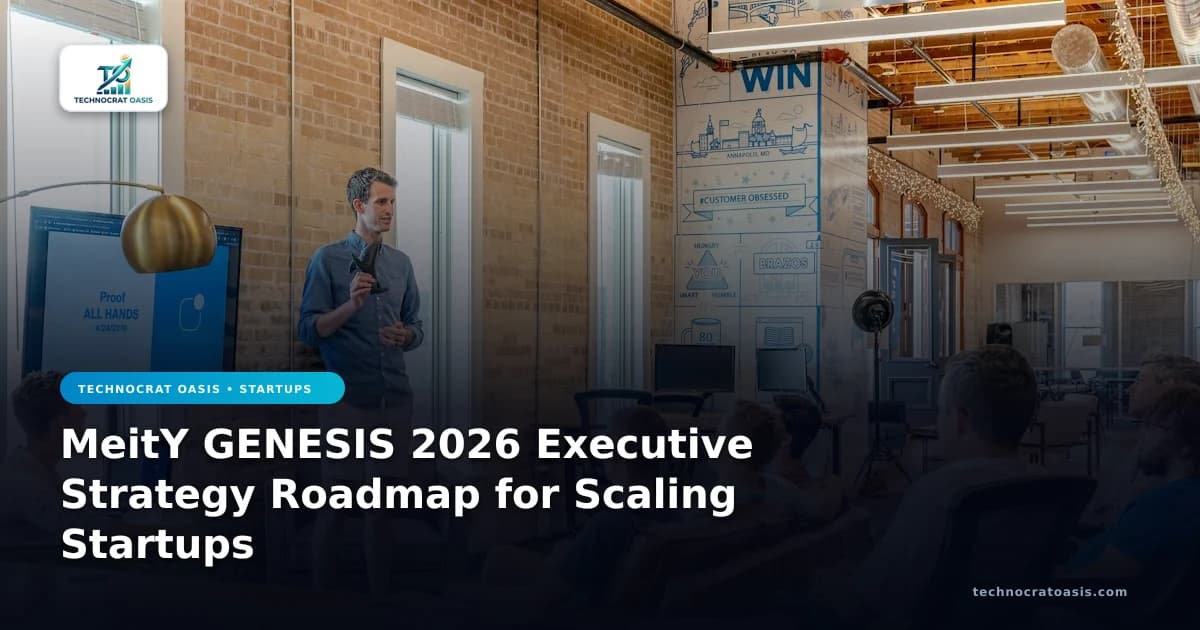 MeitY GENESIS 2026 Executive Strategy Roadmap for Scaling Startups