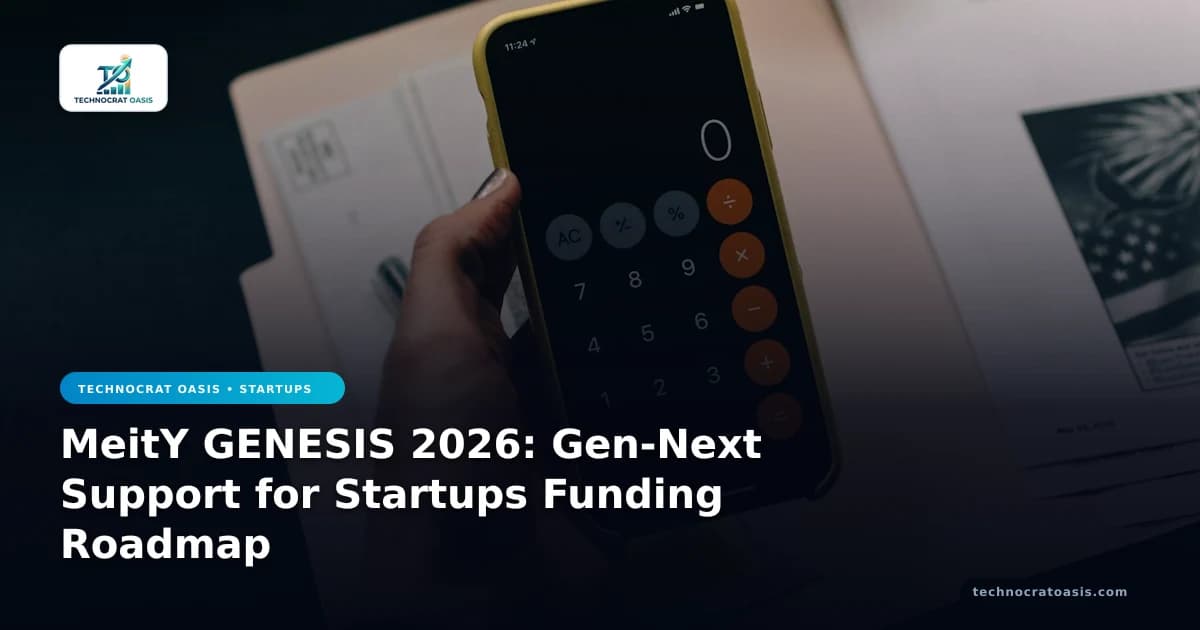 MeitY GENESIS 2026: Gen-Next Support for Startups Funding Roadmap