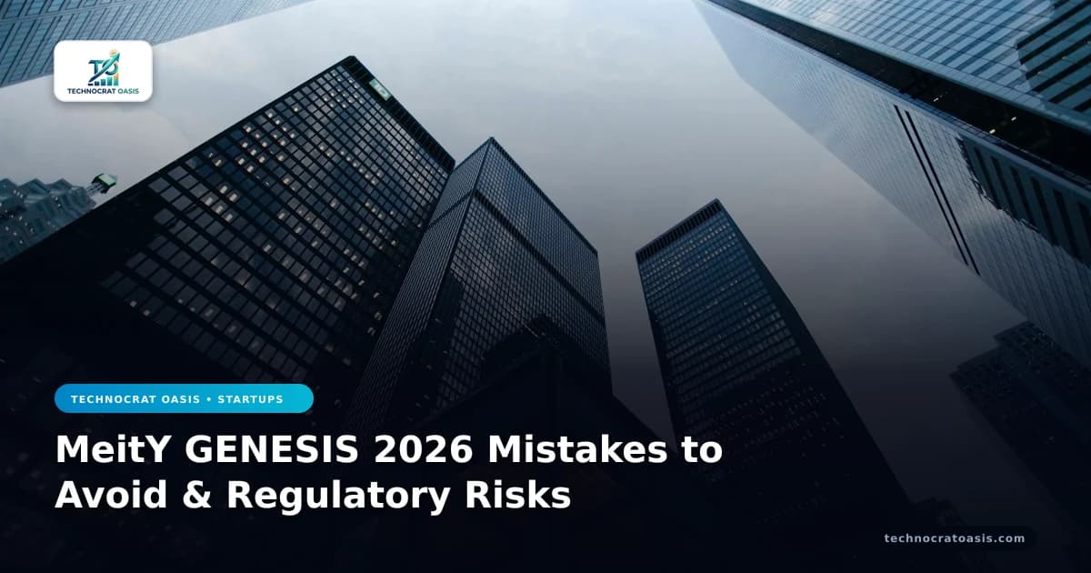 MeitY GENESIS 2026 Mistakes to Avoid & Regulatory Risks