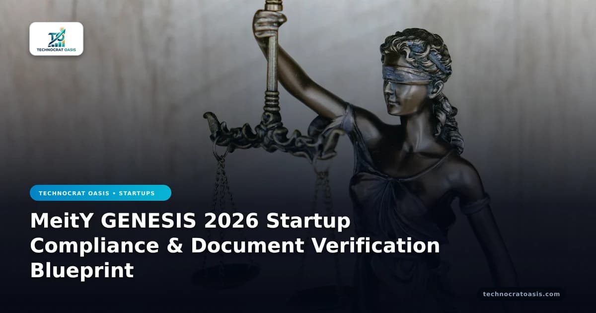 MeitY GENESIS 2026 Startup Compliance & Document Verification Blueprint
