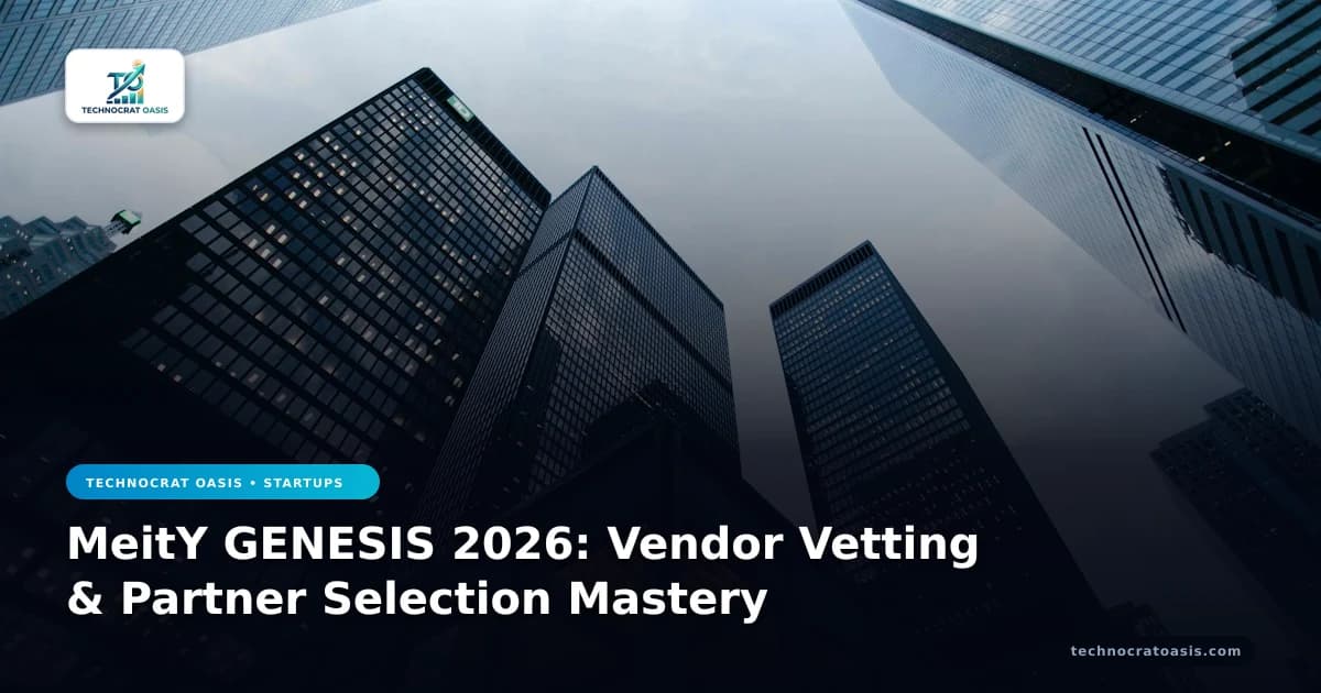MeitY GENESIS 2026: Vendor Vetting & Partner Selection Mastery