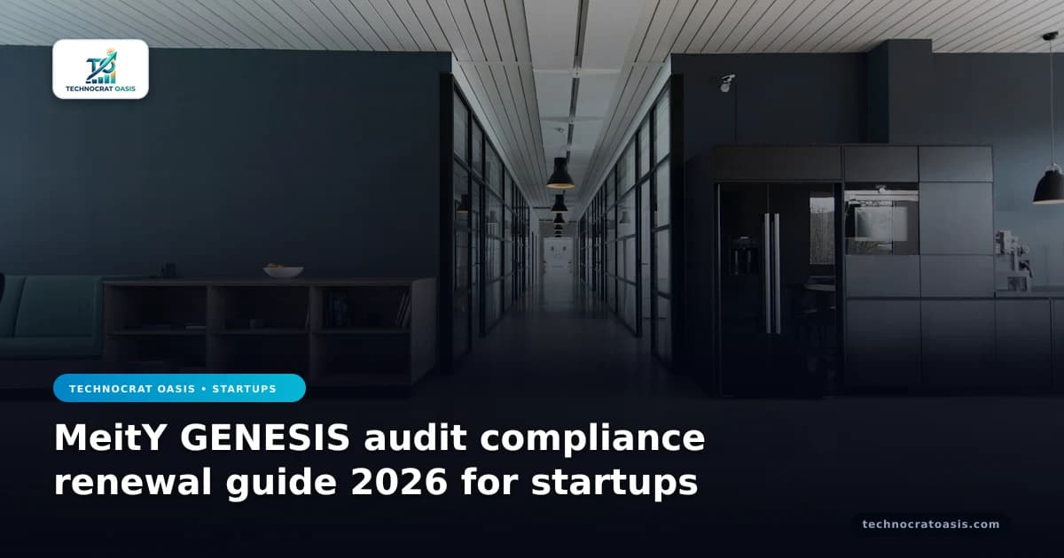 MeitY GENESIS audit compliance renewal guide 2026 for startups