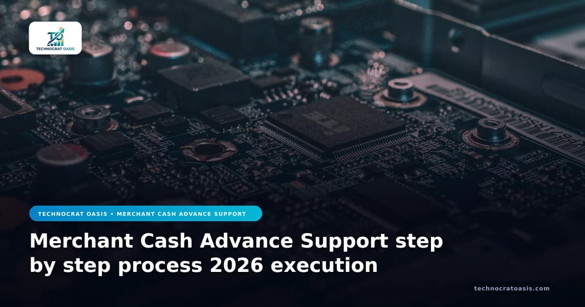 Merchant Cash Advance Support step by step process 2026 execution