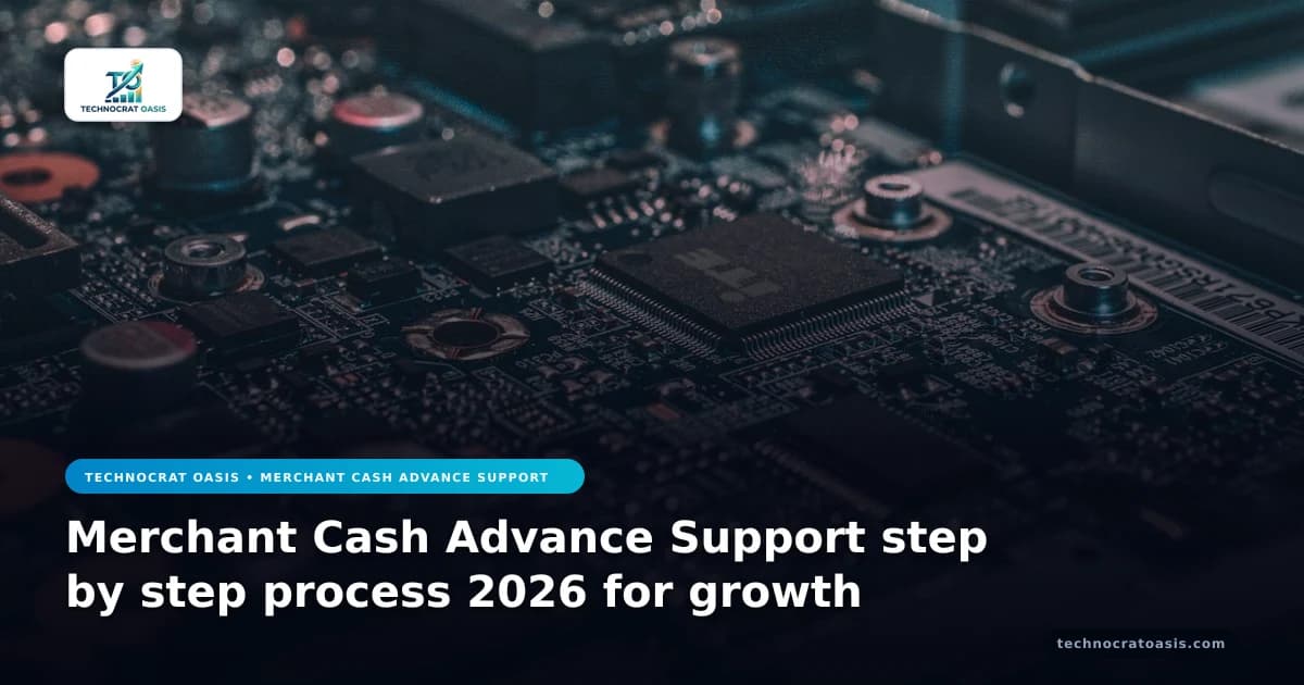 Merchant Cash Advance Support step by step process 2026 for growth