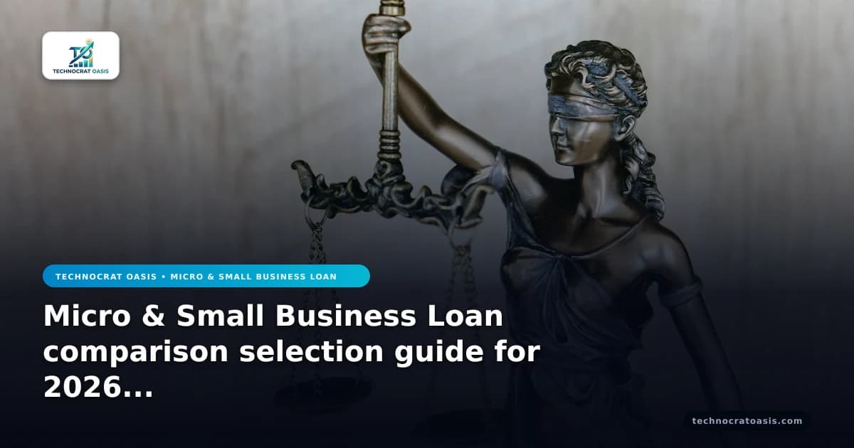 Micro & Small Business Loan comparison selection guide for 2026 growth