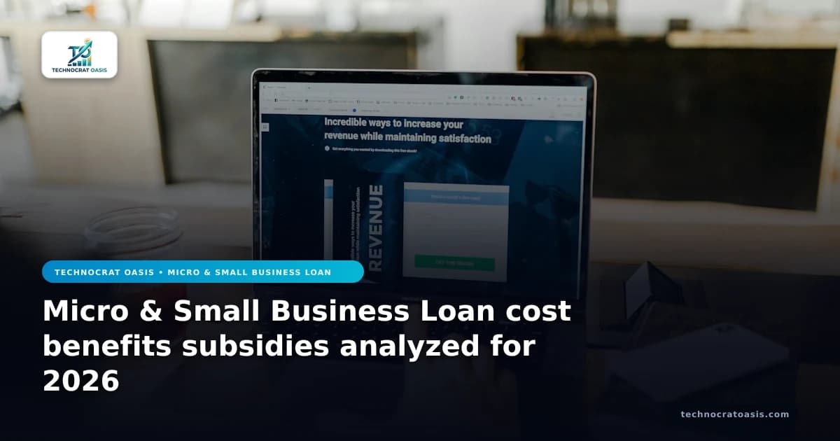 Micro & Small Business Loan cost benefits subsidies analyzed for 2026