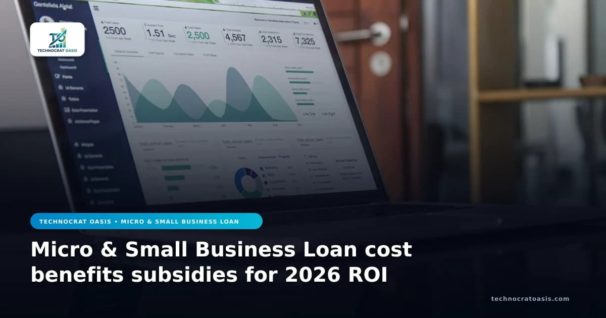 Micro & Small Business Loan cost benefits subsidies for 2026 ROI