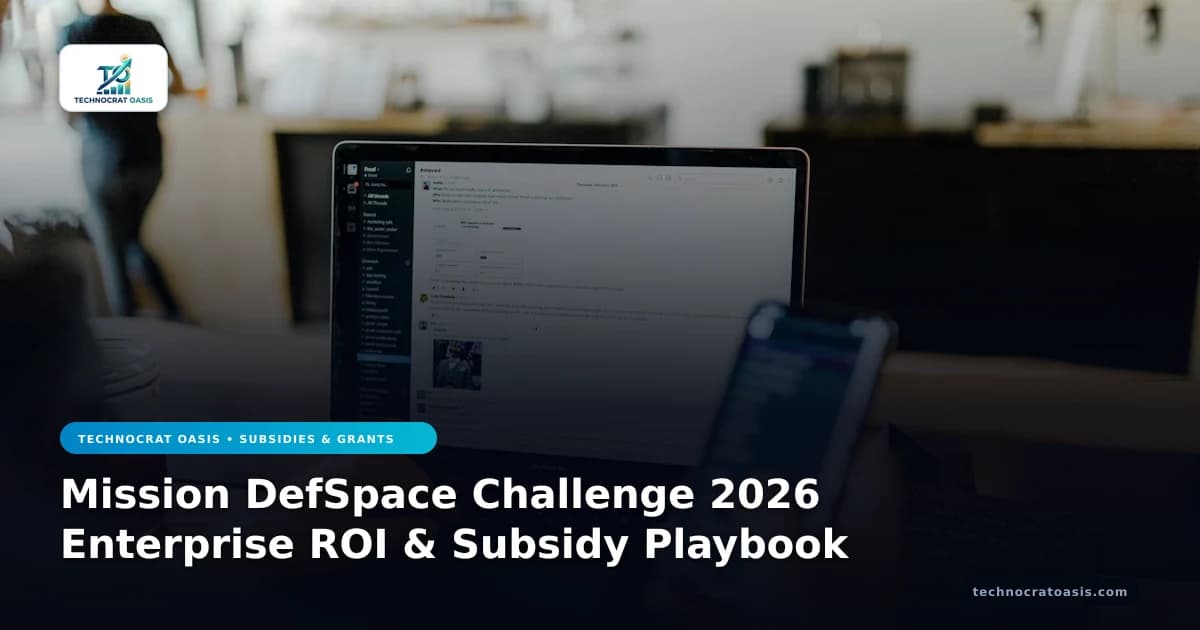 Mission DefSpace Challenge 2026 Enterprise ROI & Subsidy Playbook