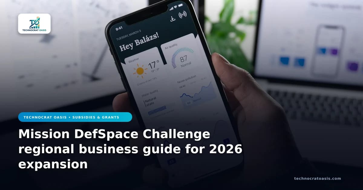 Mission DefSpace Challenge regional business guide for 2026 expansion