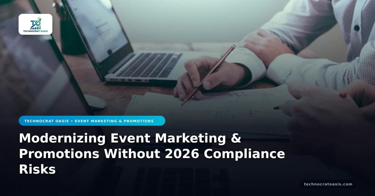 Modernizing Event Marketing & Promotions Without 2026 Compliance Risks