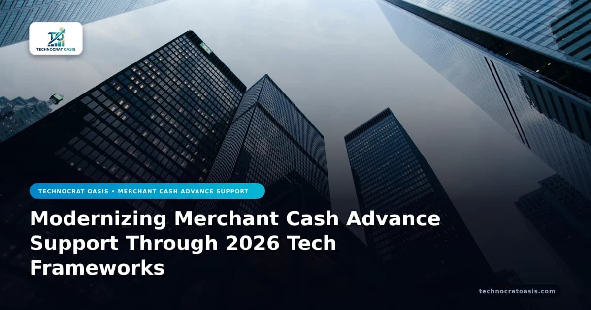 Modernizing Merchant Cash Advance Support Through 2026 Tech Frameworks