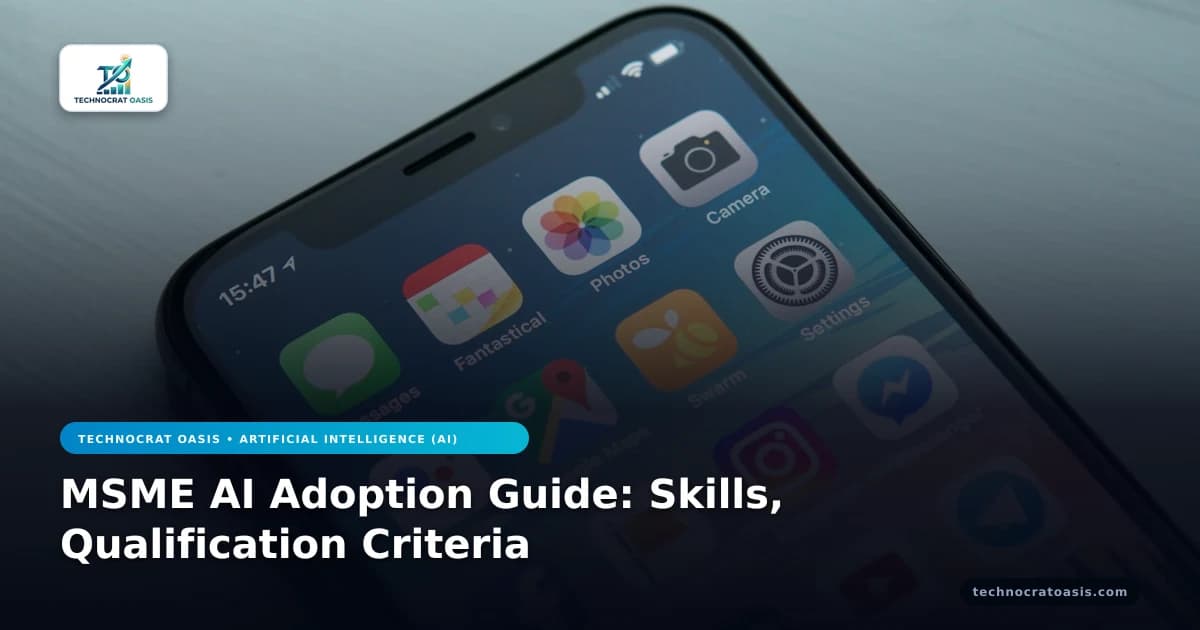 MSME AI Adoption Guide: Skills, Qualification Criteria