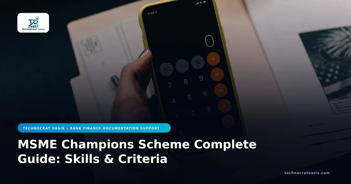 MSME Champions Scheme Complete Guide: Skills & Criteria