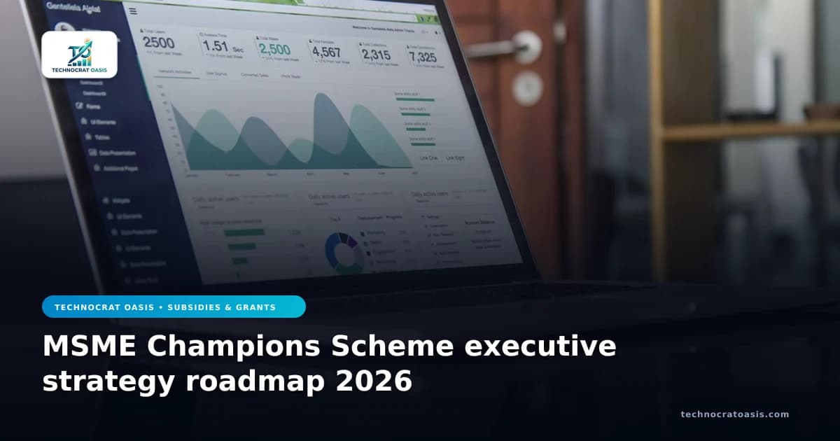 MSME Champions Scheme executive strategy roadmap 2026