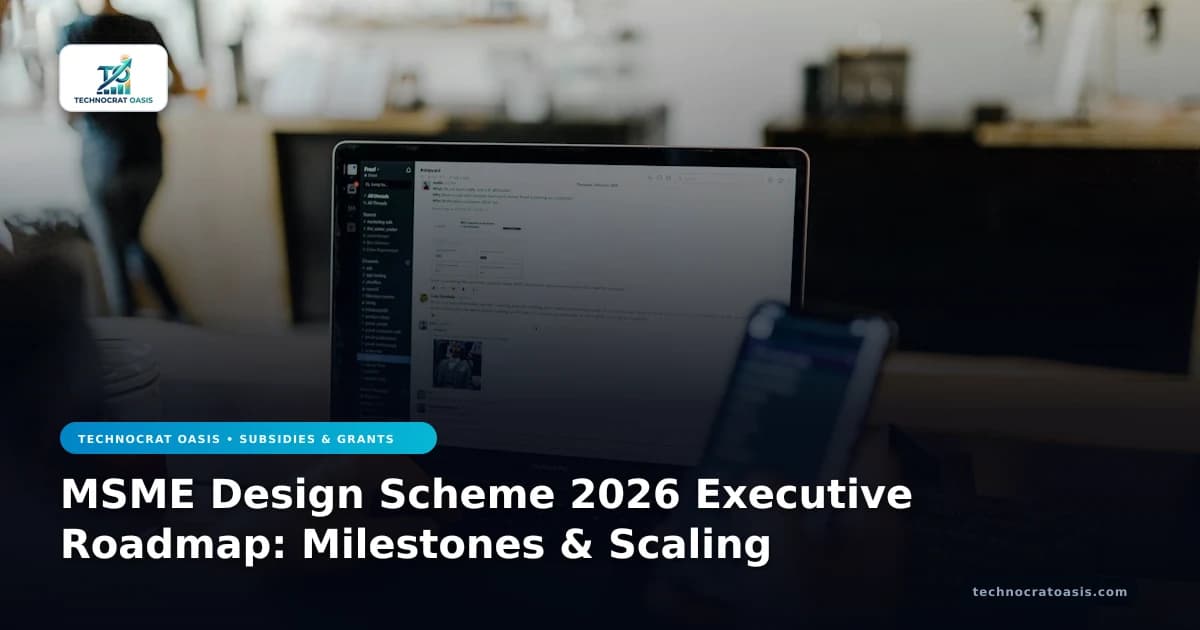 MSME Design Scheme 2026 Executive Roadmap: Milestones & Scaling
