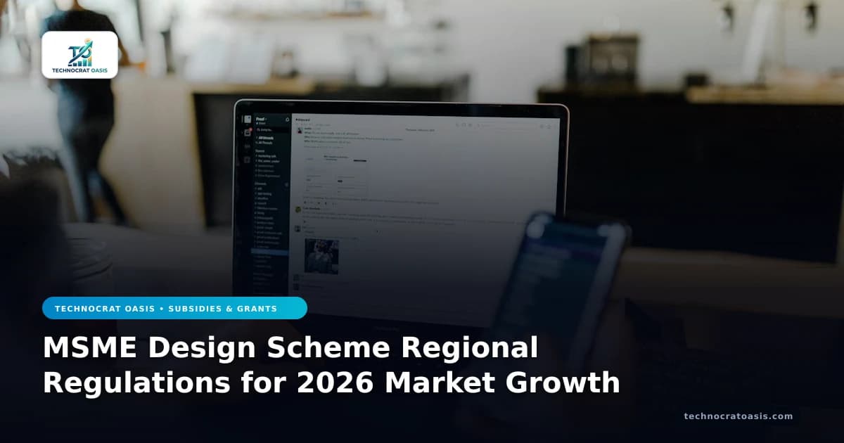 MSME Design Scheme Regional Regulations for 2026 Market Growth