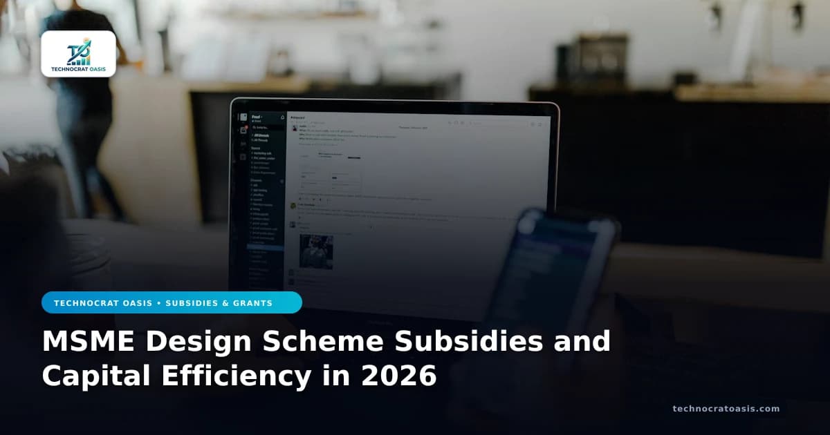 MSME Design Scheme Subsidies and Capital Efficiency in 2026