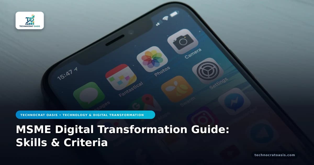 MSME Digital Transformation Guide: Skills & Criteria