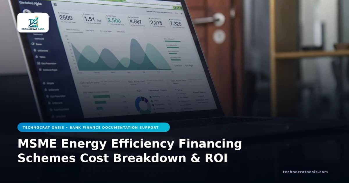 MSME Energy Efficiency Financing Schemes Cost Breakdown & ROI