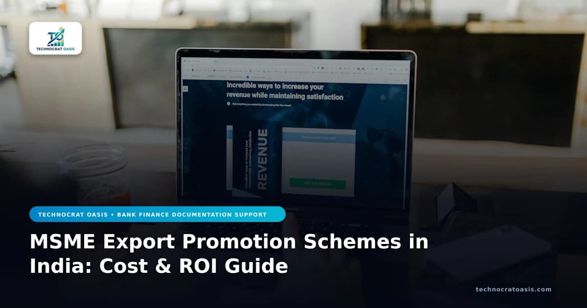 MSME Export Promotion Schemes in India: Cost & ROI Guide