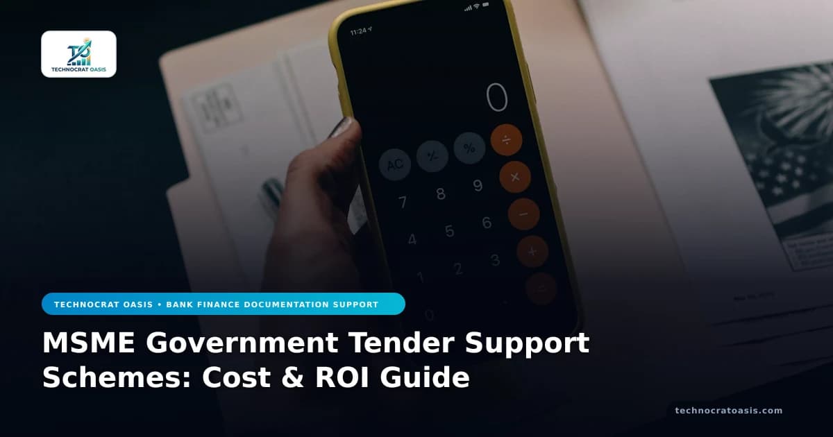 MSME Government Tender Support Schemes: Cost & ROI Guide