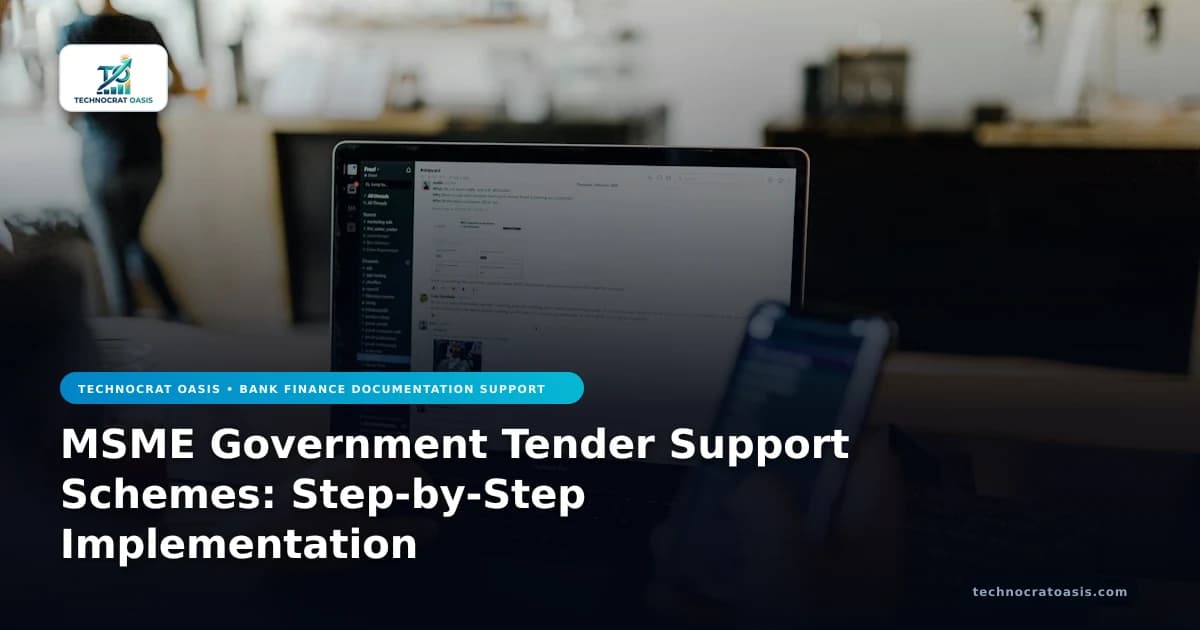 MSME Government Tender Support Schemes: Step-by-Step Implementation