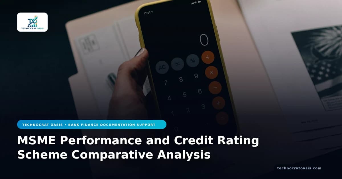 MSME Performance and Credit Rating Scheme Comparative Analysis