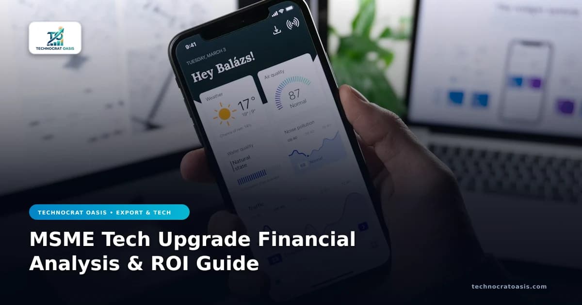 MSME Tech Upgrade Financial Analysis & ROI Guide