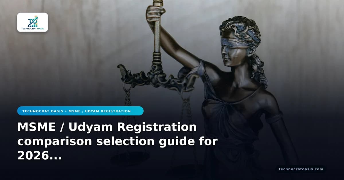 MSME / Udyam Registration comparison selection guide for 2026 insights