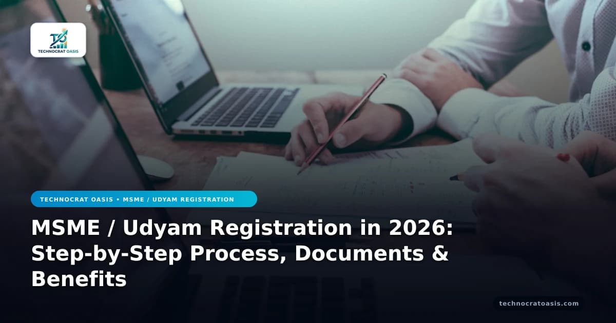 MSME / Udyam Registration in 2026: Step-by-Step Process, Documents & Benefits