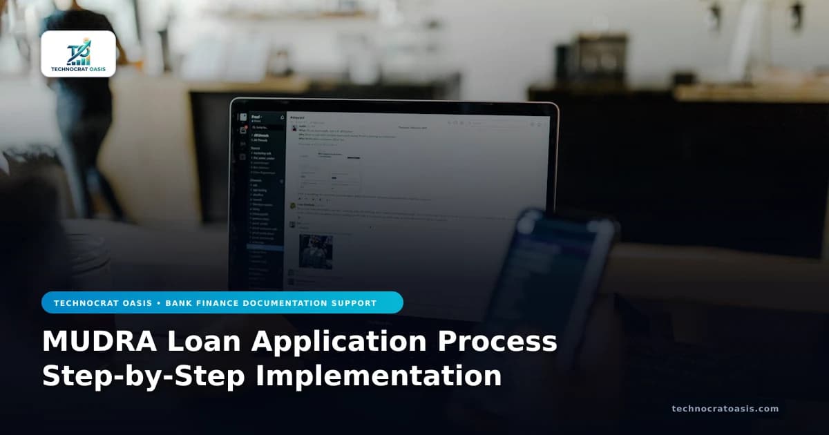 MUDRA Loan Application Process Step-by-Step Implementation