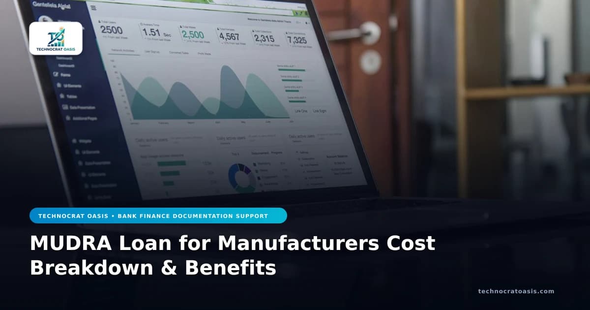 MUDRA Loan for Manufacturers Cost Breakdown & Benefits