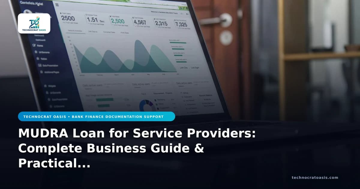 MUDRA Loan for Service Providers: Complete Business Guide & Practical Roadmap (2026)