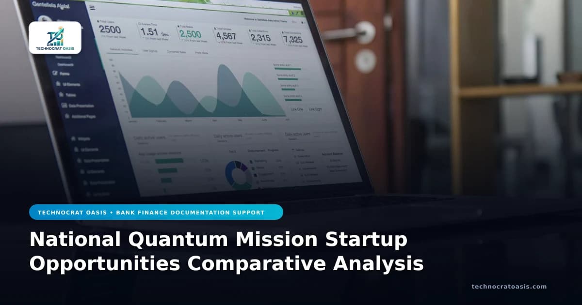 National Quantum Mission Startup Opportunities Comparative Analysis