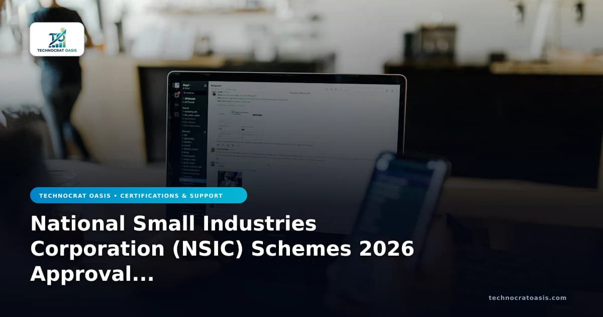 National Small Industries Corporation (NSIC) Schemes 2026 Approval Playbook