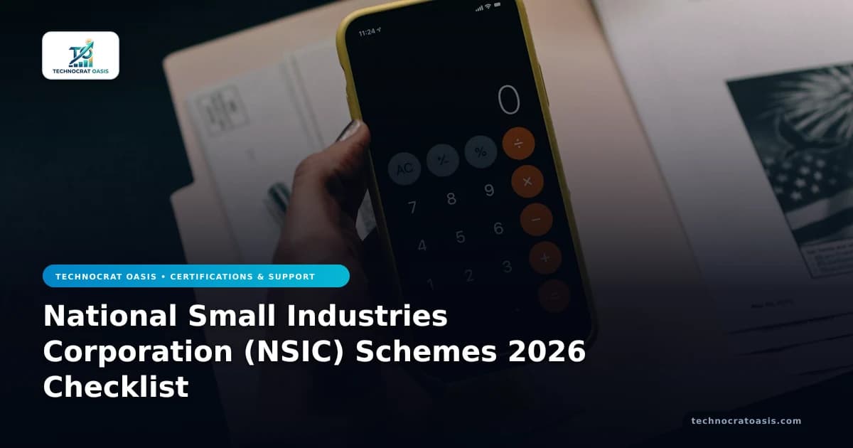 National Small Industries Corporation (NSIC) Schemes 2026 Checklist